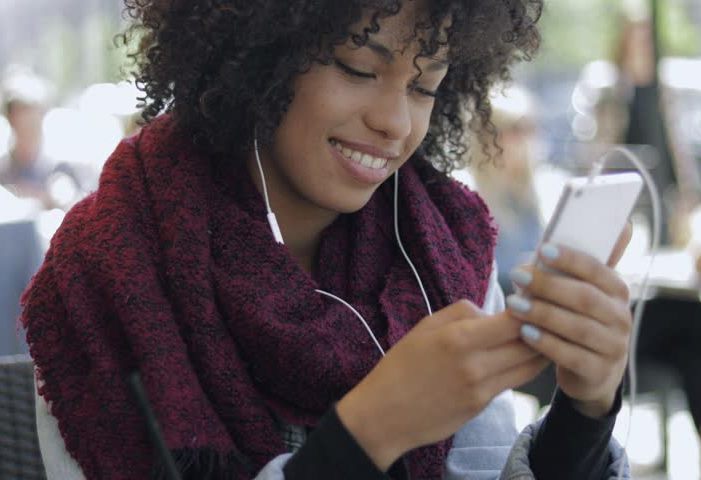 Teenage girl with phone_1